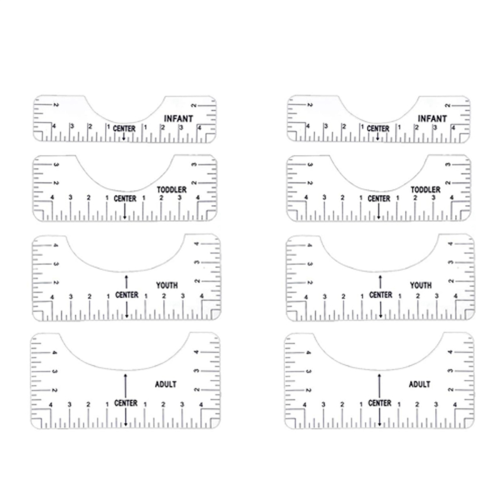8X T-Shirt Ruler Guide Alignment Tool for Vinyl, Alignment Tool