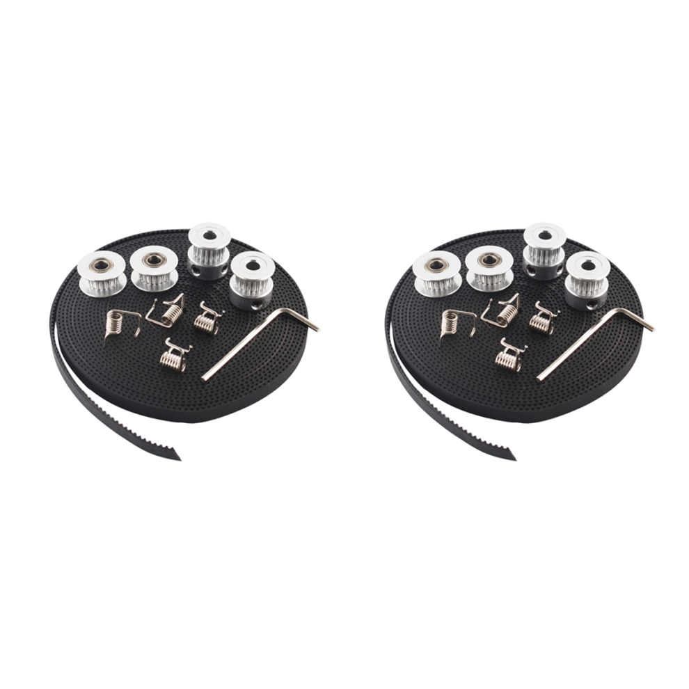 Markenlos 2X Pulley 20 Teeth Bore 5Mm + 6Mm Timing Belt