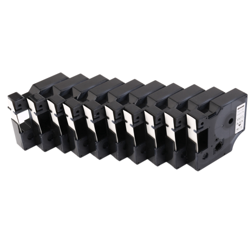 10 τεμάχια για D1 Label Maker/Tape 45013 Μαύρες σε άσπρες κορδέλες ετικετών 1