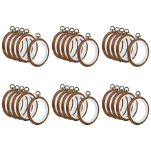 Moldura redonda para bordados, círculo para costura e bordado de artesanato