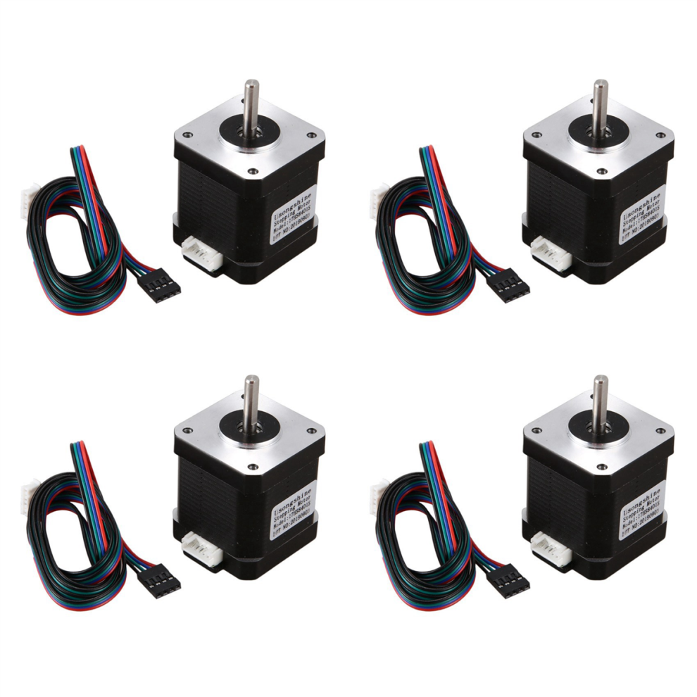 1Pcs Nema 17 Stepper Motor 48Mm Nema17 Motor 42Bygh 2A 4-Lead 4712376614229