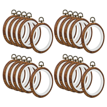 Moldura redonda para bordados, círculo para costura e bordado de artesanato