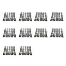 40Pcs Pince U-forme Pr Perruque Cheveux Extensions DIY Clips Noir
