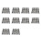 40Pcs Pince U-forme Pr Perruque Cheveux Extensions DIY Clips Noir 1