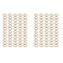 20 stk. 3-ringe guld bogringe bladbind kontor bogringe
