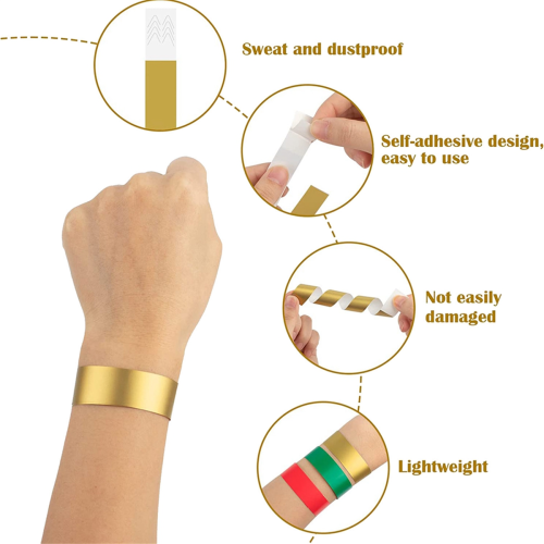 600 PCS Neon Colored Wristbands for Events 1