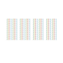 100 stk. knogleformede flerfarvede metalpapirklips