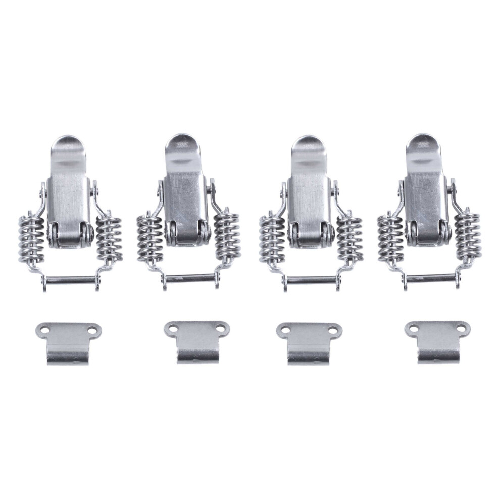 Markenlos Silver 2X Toolbox Draw Compression Spring Toggle Latch Catch Clamp