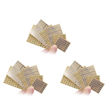 6 Sheets Small 0.18 Inch Alphabet Number Stickers Glitter (4.5mm)