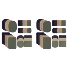 Kit de 30 remendos para reparo de tecidos para jaquetas e roupas, 5 cores