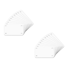 Lot de 10 plaques d'immatriculation vierges à sublimation, 7 pouces x 4 pouces, aluminium