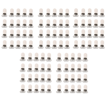 20 x Hosenträgerclips Riemenhaken 20 mm silberfarben