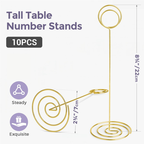 10 peças de suportes de mesa de 8,75 polegadas para recepção de formatura de casamento 2