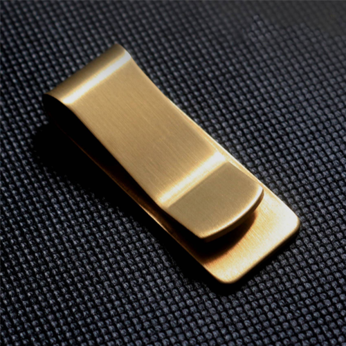 Mode Messing Geld Clip einfache Dollar Bargeld ID Karte Klemme 1