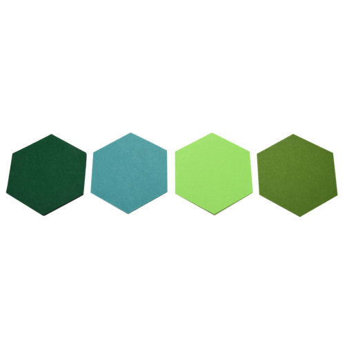 buc. placă hexagonală, placă autocolantă hexagonală din pâslă 1
