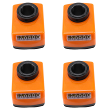 Torno de máquina com furo de 20 mm, indicador de posição digital laranja
