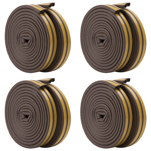 2 Roll EVA Seal Strip Foam Tape D Type 10M Doors Seal Strips