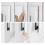 2 Roll EVA Seal Strip Foam Tape D Type 10M Doors Seal Strips 6