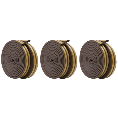 2 Roll EVA Seal Strip Foam Tape D Type 10M Doors Seal Strips