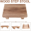 Wooden Step Stool for Adults, Bed Stool for High Beds, Kitchen 4