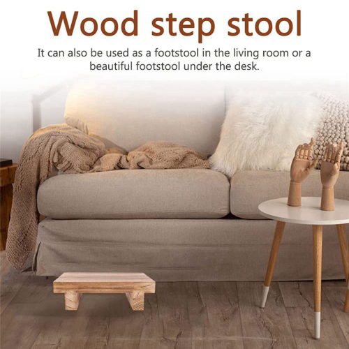 Wooden Step Stool for Adults, Bed Stool for High Beds, Kitchen 2