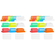 60 Pcs 2 Inch Folder Tabs and 120 Grids Inserts for Hanging File