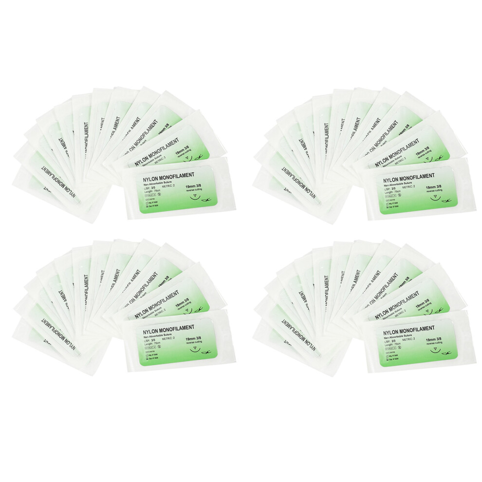 12 Stuks/Set Naaldhechtdraad Nylon Monofilament Draad Oefenset 3/0-image