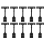 10PCS Adjustable Plastic Sign Holder,Clip-on Style Double Head 3