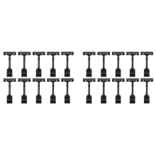 10PCS Adjustable Plastic Sign Holder,Clip-on Style Double Head