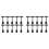 10PCS Adjustable Plastic Sign Holder,Clip-on Style Double Head 1