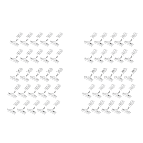 25 Pack Plastic Merchandise Sign Clip Price Display Holders,Clear