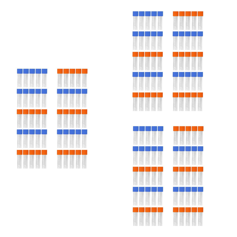 50X Plastic Cryovial Reageerbuismonsterbuis Met Afdichtingsdop-image