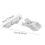 25 Pack Plastic Merchandise Sign Clip Price Display Holders,Clear 5
