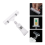 25 Pack Plastic Merchandise Sign Clip Price Display Holders,Clear 2