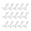 25 Pack Plastic Merchandise Sign Clip Price Display Holders,Clear 6
