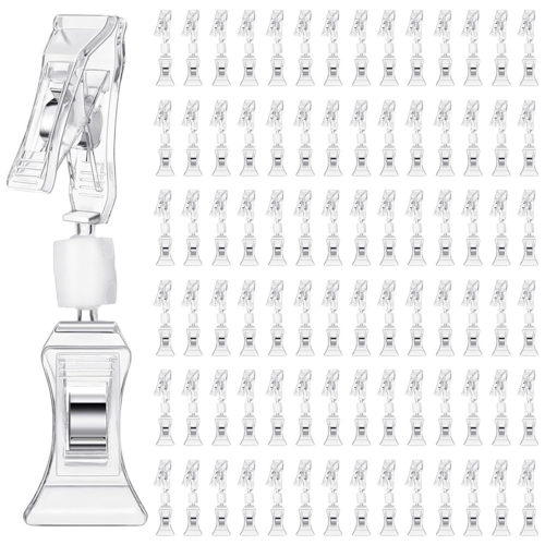 100Pcs Double Sided Sign Clips Sign Display Mini Clip
