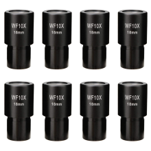 10X mikroskopokular vidvinkel 18 mm okularlinse standard