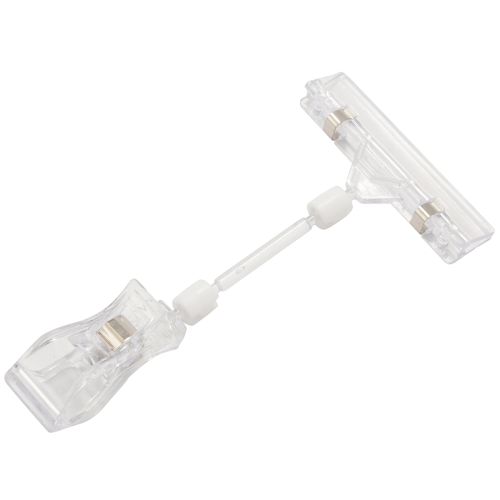 6.5 Inch Height Transparent Plastic Sign Card Display Holder 1