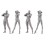 Artists Manikin Jointed Drawing Figures Male+Female Set (Grey) 1