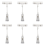6.5 Inch Height Transparent Plastic Sign Card Display Holder 1