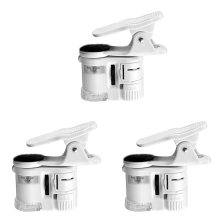 100X Zoom Clip-on Microscope with LED Light, Magnifying Lens Glass