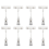 6.5 inch Height Transparent Plastic Sign Card Display Holder 1