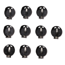 10 buc. Carcasă rotundă neagră pentru baterii tip buton CR2032 2016 2025