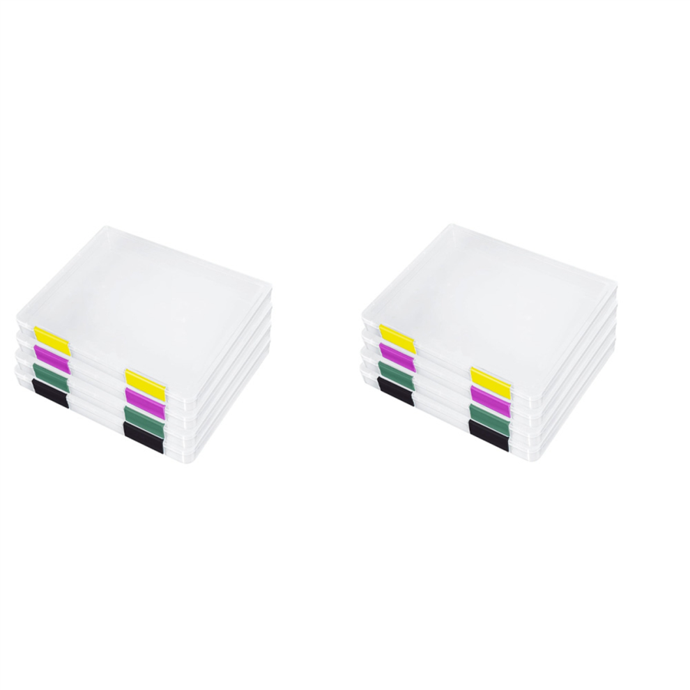 4 Db-Os A4-Es Irattartó ProjekttáSka, A4-Es Irattartó Doboz 8,5X11 HüVelykes LevéLpapíRhoz-image