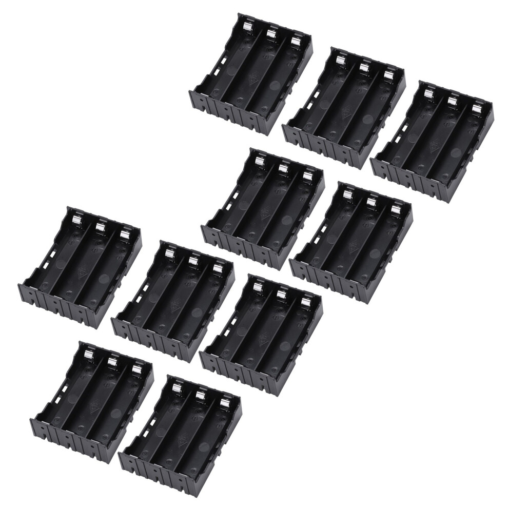 5Pcs Plastic 3 X 3.7V 18650 Batteries 6 Pin Battery Holder Case Black 4711370853283