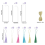 146Pcs Acrylic Bookmarks Blanks,Sublimation Acrylic Book Markers 5