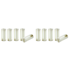 Flashlight Cylindrical 3 x AAA Battery Plastic Holder Box 5Pcs