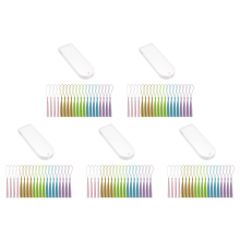 20Pcs Rectangle Transparent Acrylic Book Markers with 20Pcs Tassels
