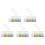 20Pcs Rectangle Transparent Acrylic Book Markers with 20Pcs Tassels 1