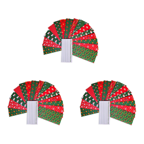 15 Christmas Envelopes +15 Budget Sheets + 24 Label,for Money,Receipt